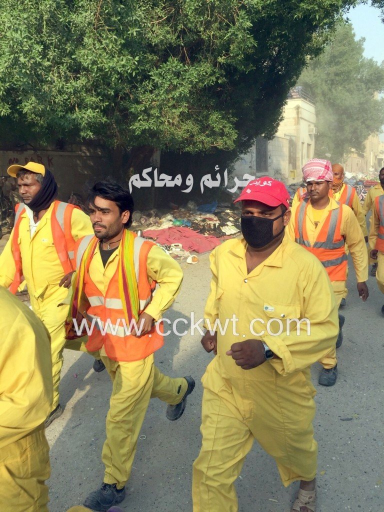 عمال البلدية في طريقهم لإزالة المخالفات